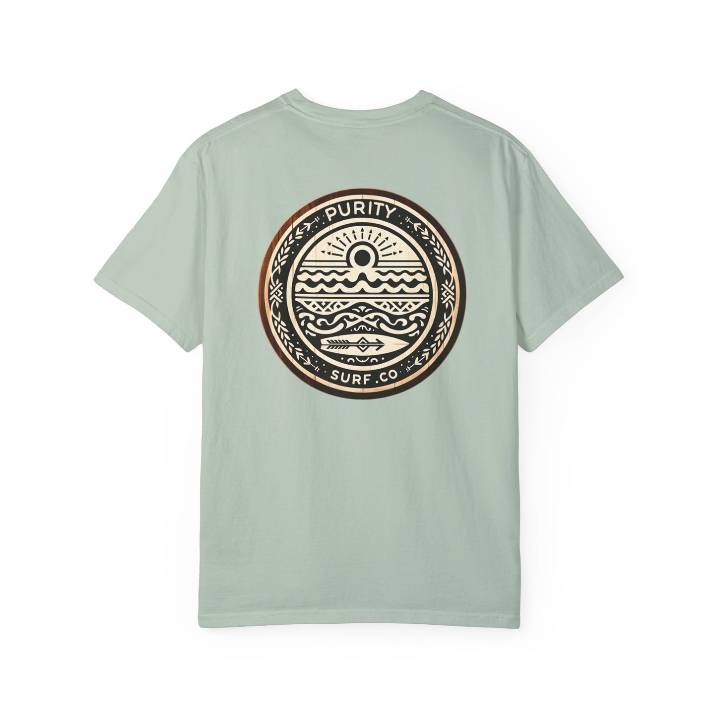 Unisex Surf-Inspired Garment-Dyed T-Shirt - 'Purity' Beach Vibe