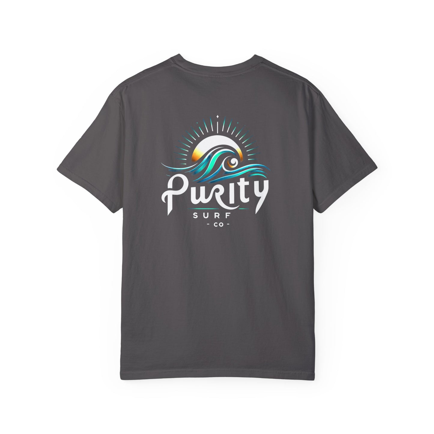 Unisex Garment-Dyed Surf T-Shirt - Purity Surf Co. Design