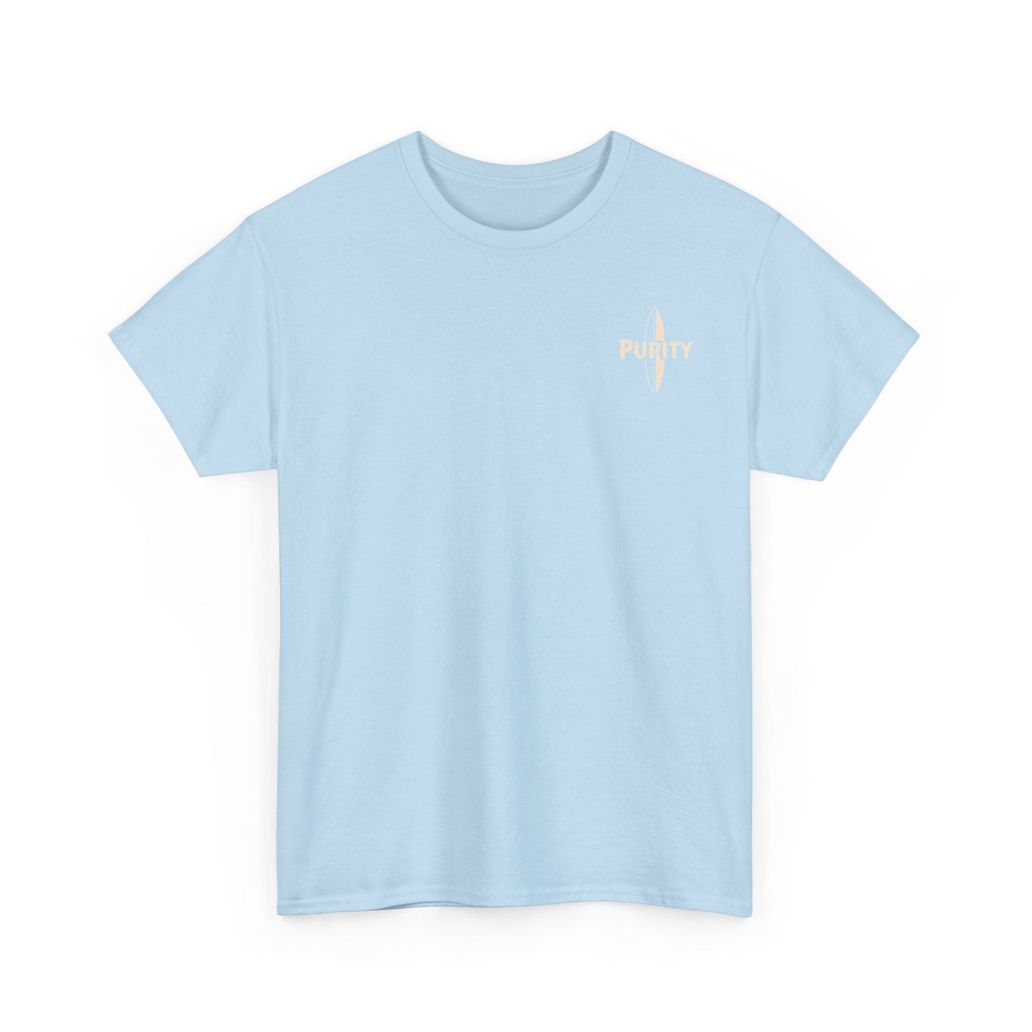 Unisex Heavy Cotton Tee - 'Purity' Beach Sunset Design