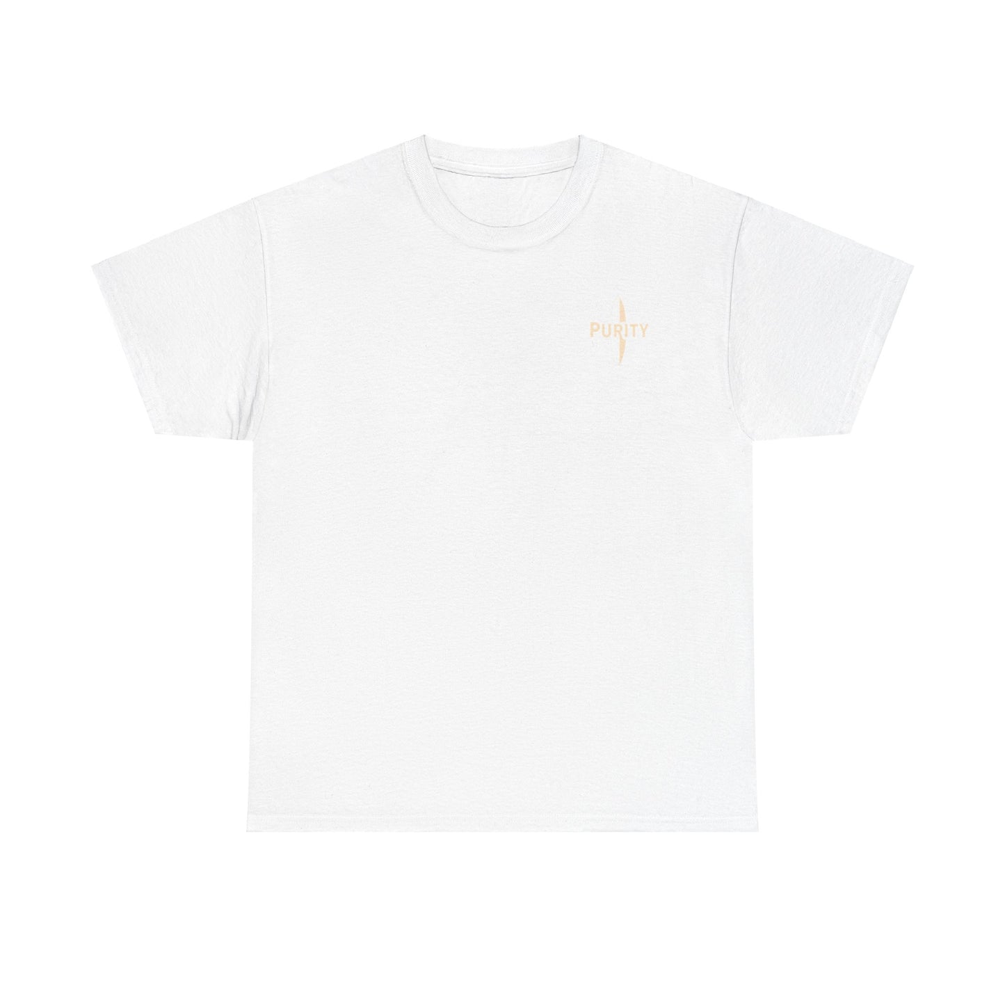 Unisex Heavy Cotton Tee - 'Purity' Beach Sunset Design