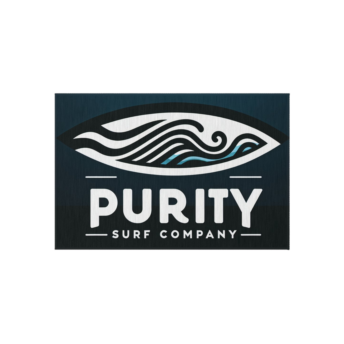 Surf-Inspired Outdoor Rug - Purity Surf Company Design for Beach Lovers