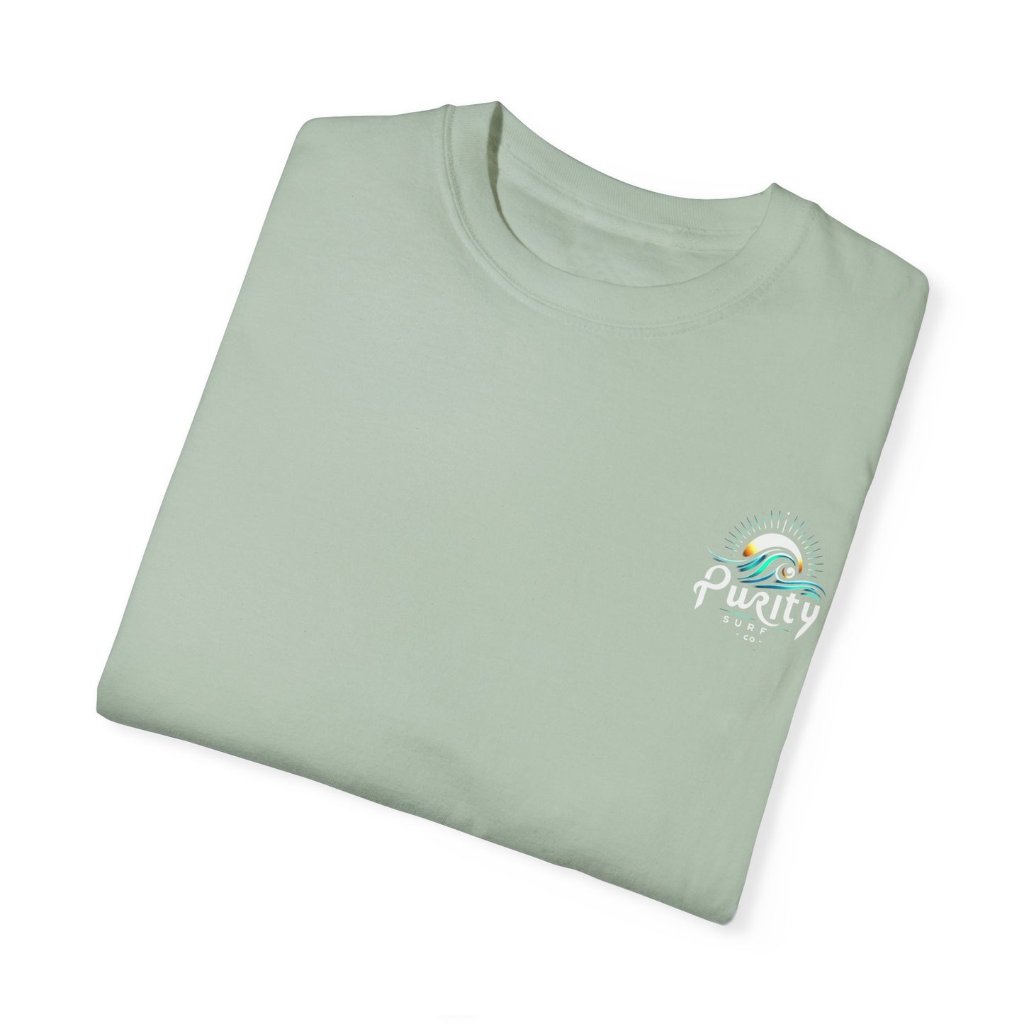 Unisex Garment-Dyed Surf T-Shirt - Purity Surf Co. Design