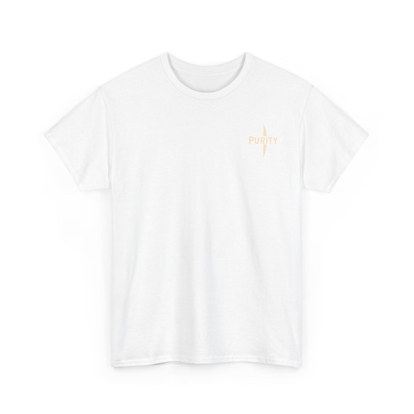 Unisex Heavy Cotton Tee - 'Purity' Beach Sunset Design