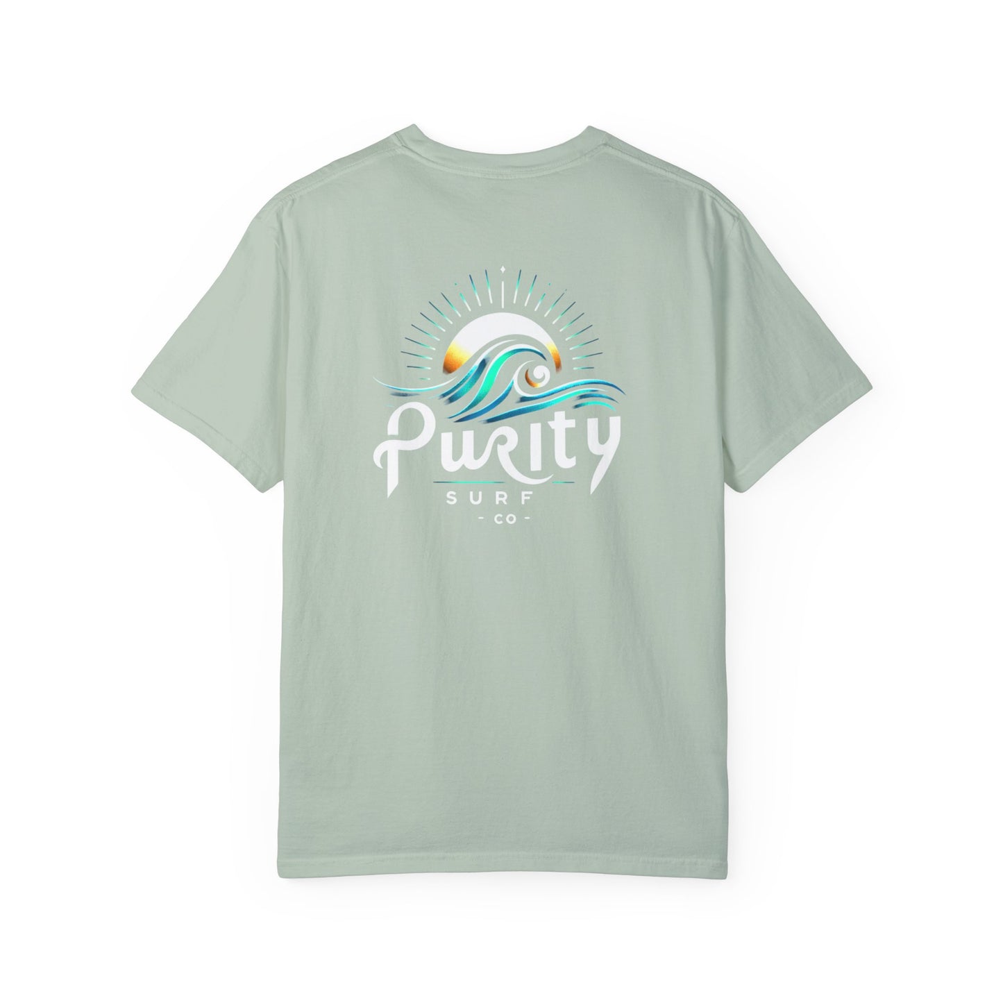 Unisex Garment-Dyed Surf T-Shirt - Purity Surf Co. Design